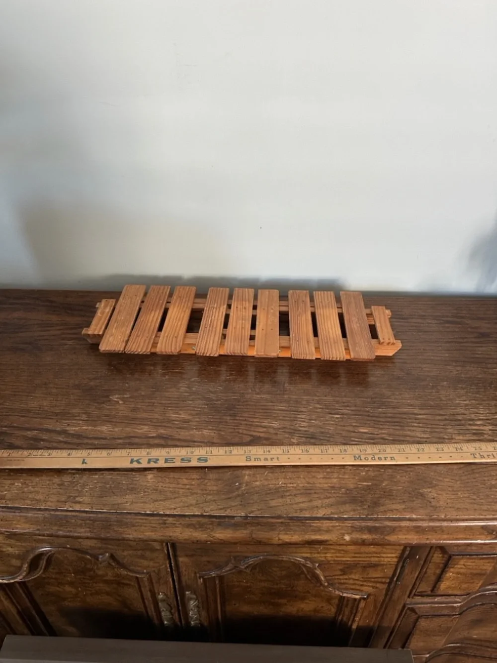 Miniature Wooden Picnic Table - Natural Wood